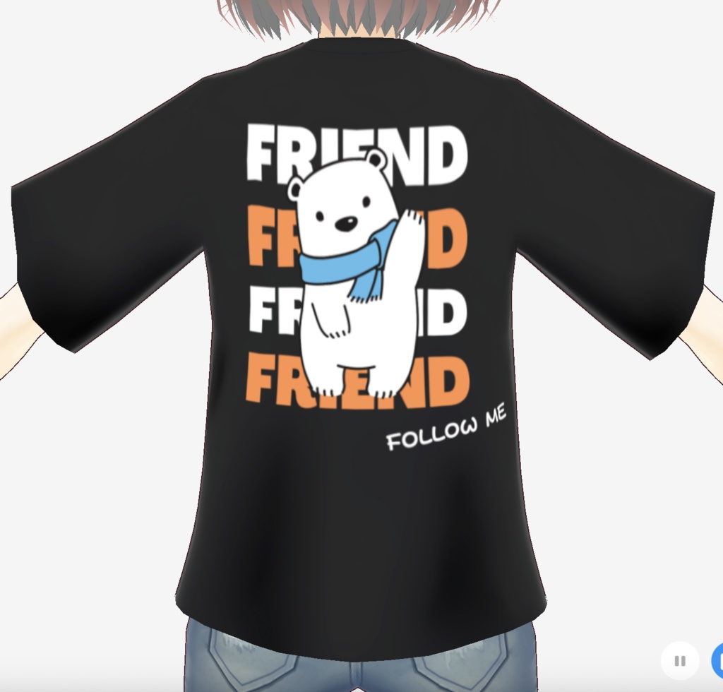 フレンドになりたいクマ【Tシャツ/正式版】