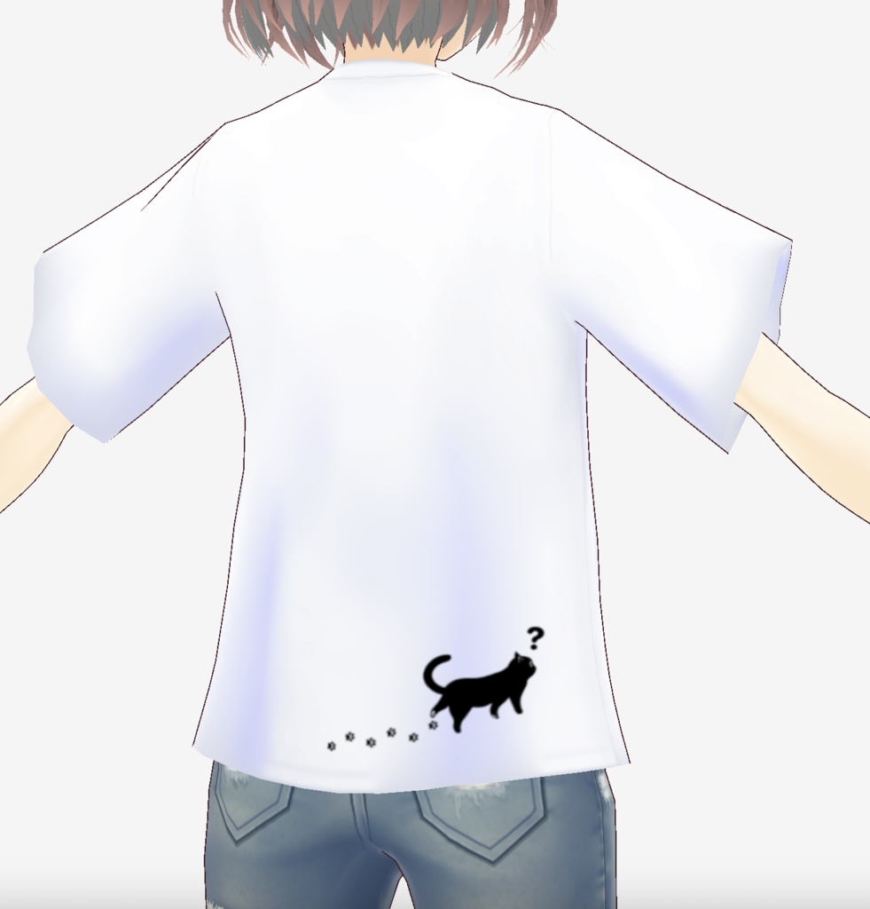 立ち方を忘れたネコ【Tシャツ/正式版】