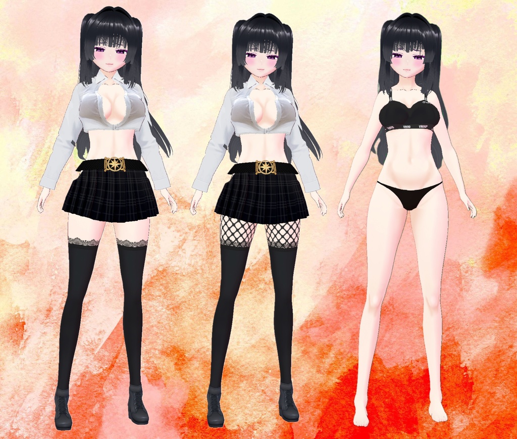 オリジナル3Dモデル「ゆんゆん」ver.1.0.1