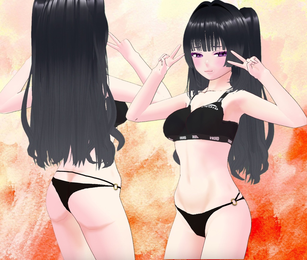 オリジナル3Dモデル「ゆんゆん」ver.1.0.1