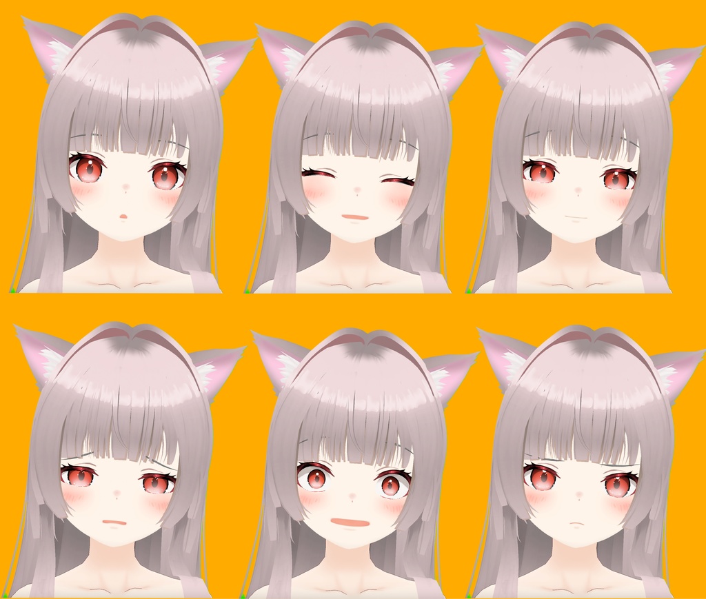 オリジナル3Dモデル「のんのん」ver.1.0.1