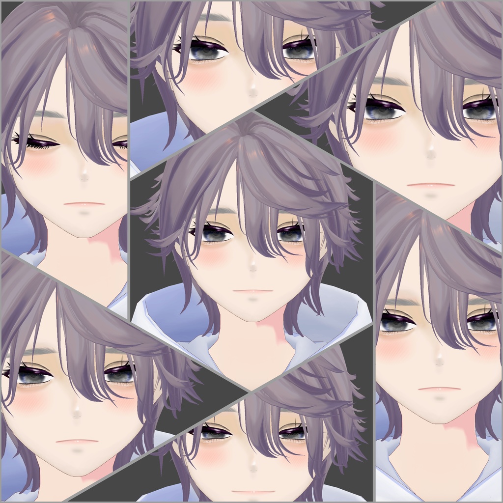 【Vroid】オリジナル3Dモデル「れいれい」パーカー衣装セット