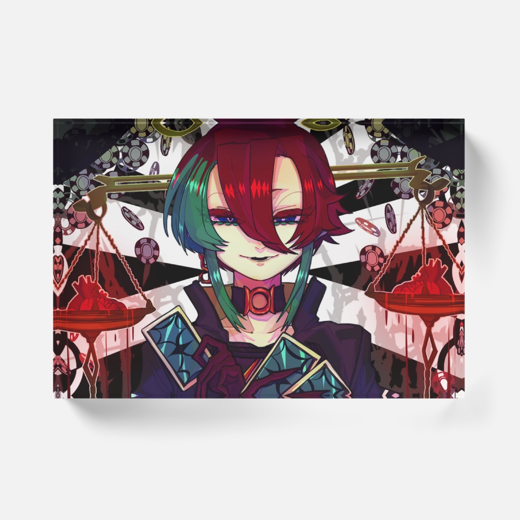 カザラ(コウキョク)のアクリルブロック