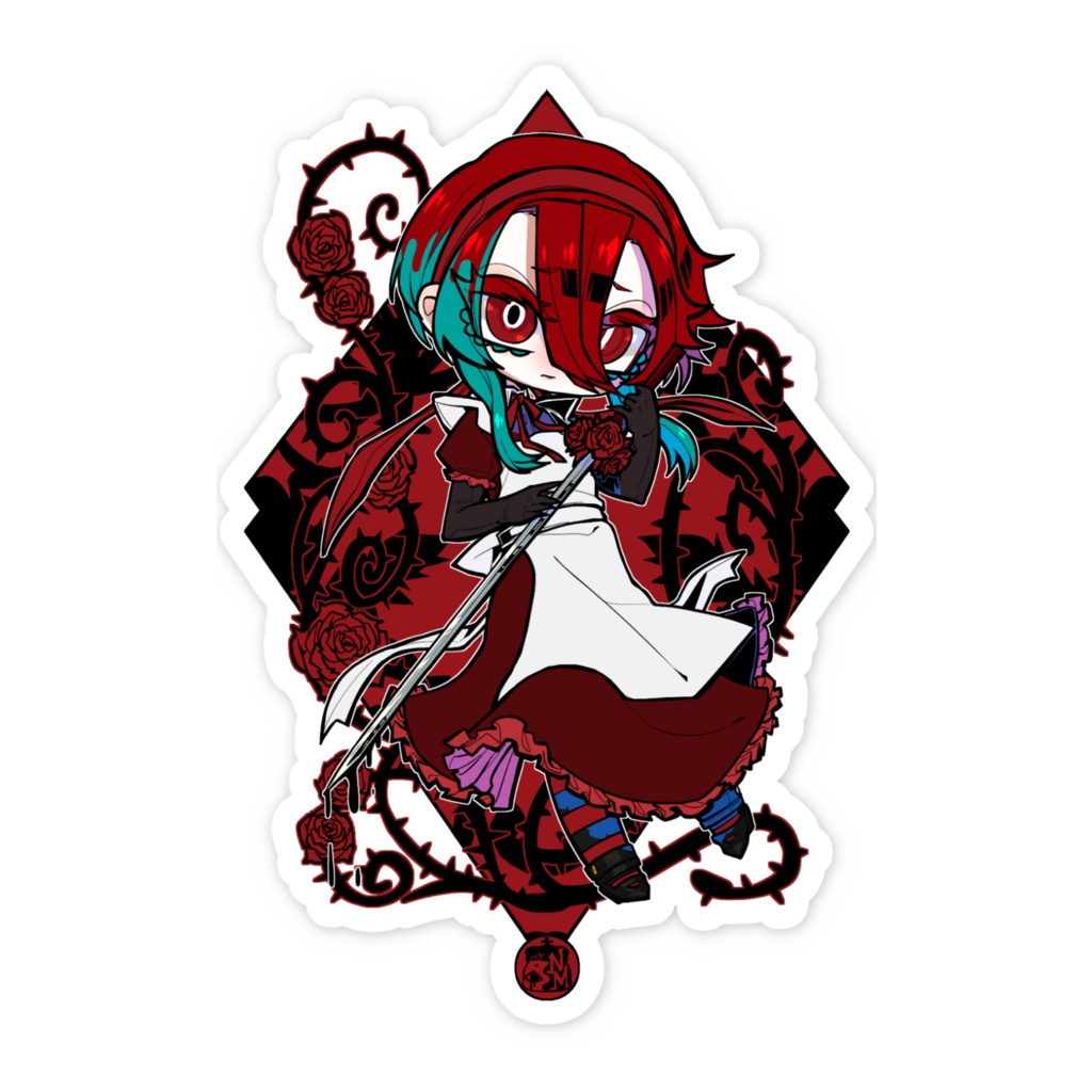 カザラ(コウキョク)〚M.W.W series.〛/スマホステッカー