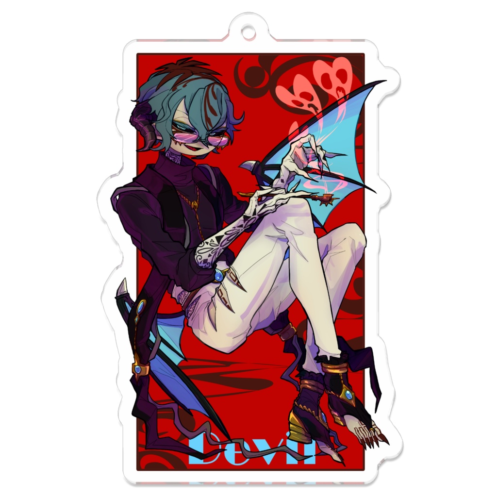 サジョウ【デビル】/2024ハロウィン,アクリルキーホルダー