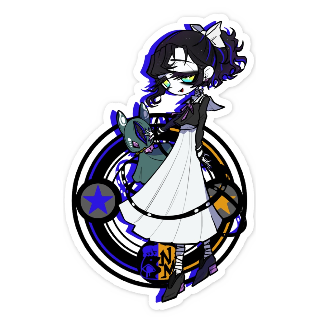 リヒト«1»|2Pカラーシリーズ:スマホステッカー