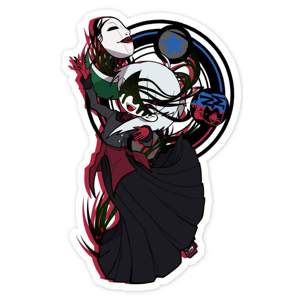 ホタル(ヨウメイ)«1»|2Pカラーシリーズ:スマホステッカー