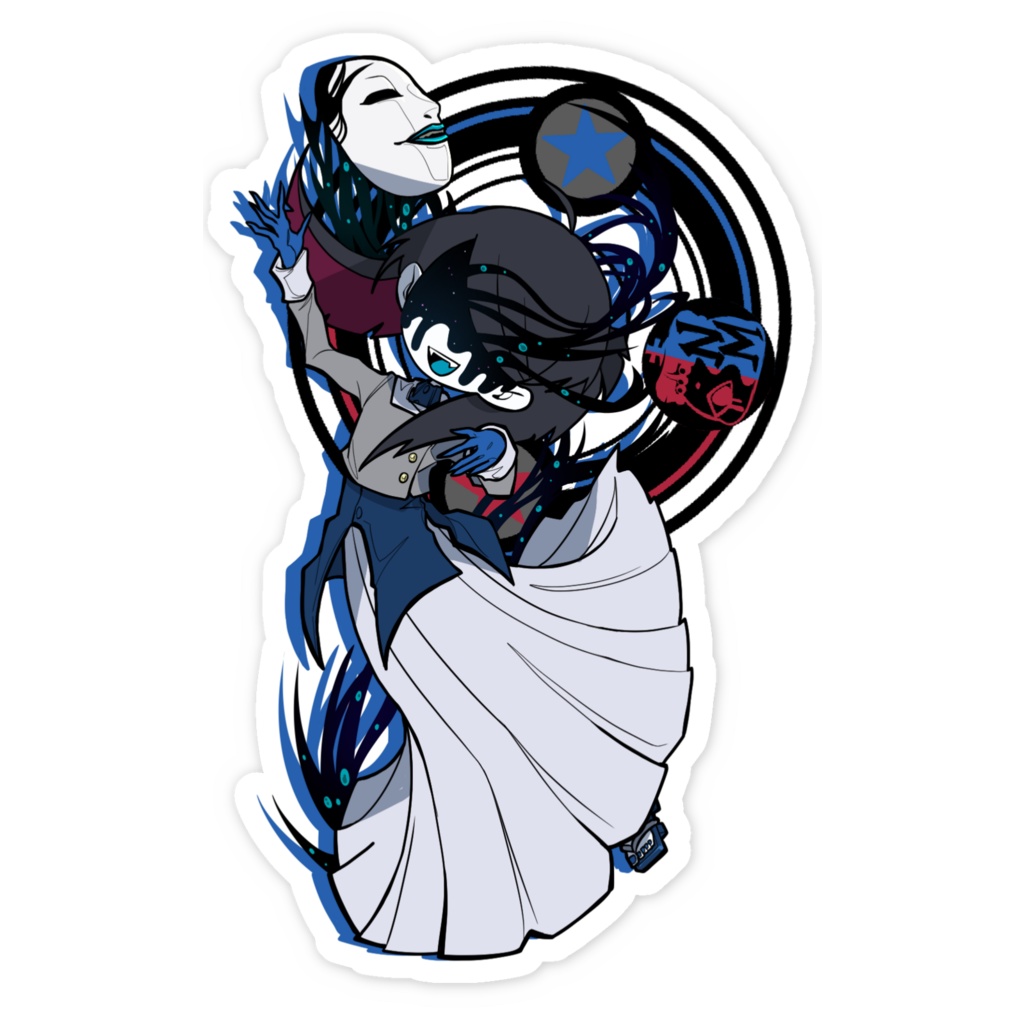 ホタル(ヨウメイ)«2»|2Pカラーシリーズ:スマホステッカー