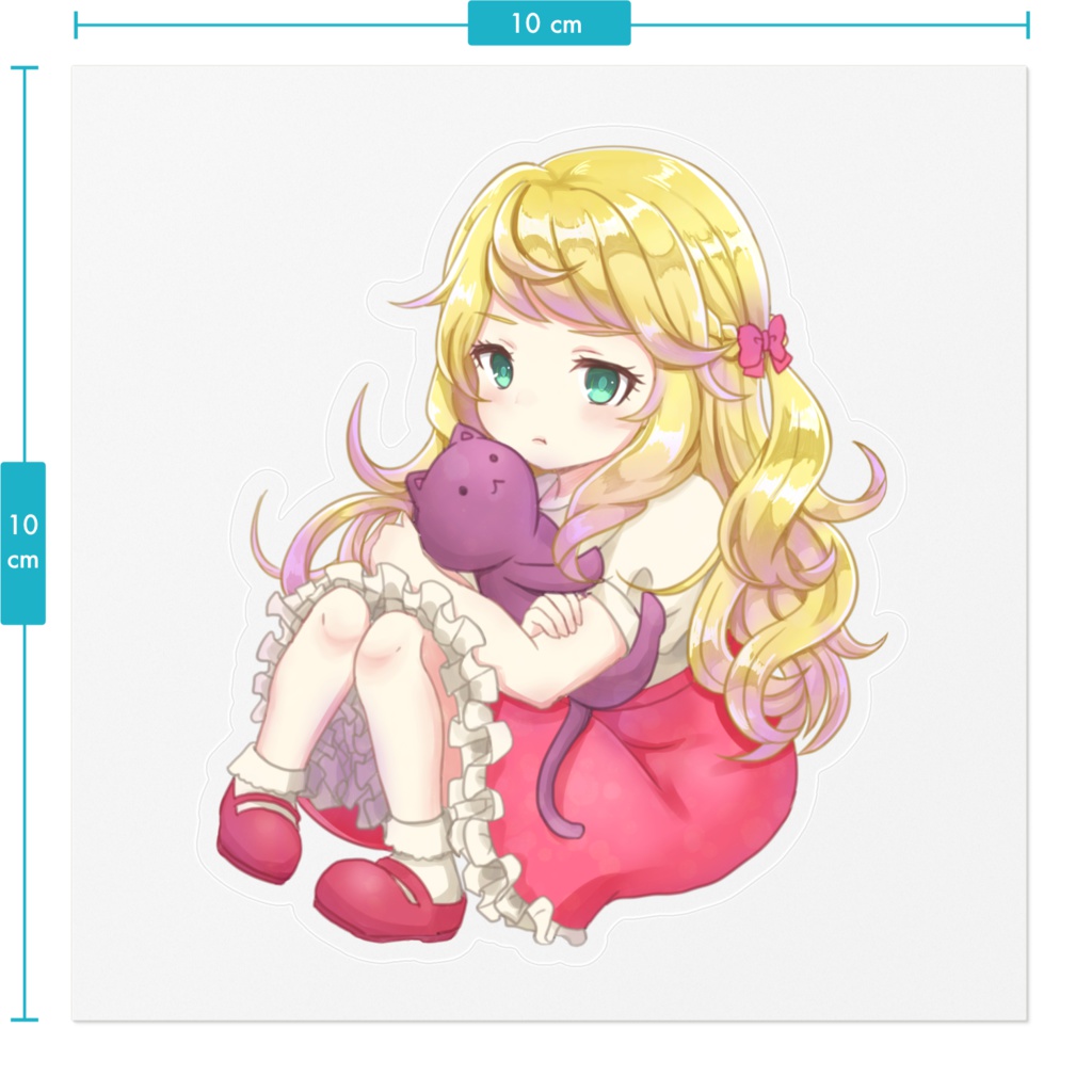 Charcoal Doll クリアステッカー