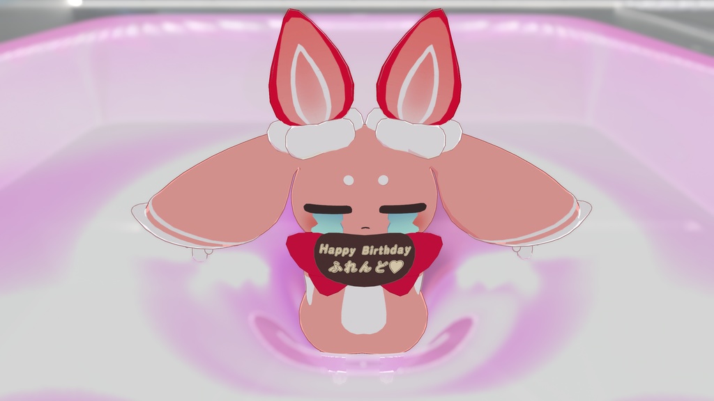 【無料】けーきぴょん【オリジナル3Dモデル】