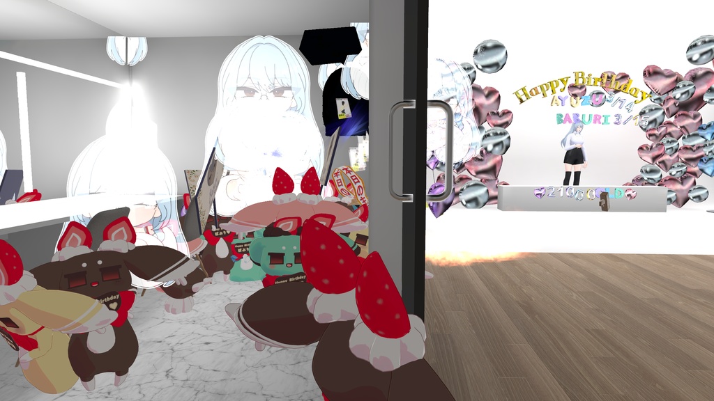 【無料】けーきぴょん【オリジナル3Dモデル】