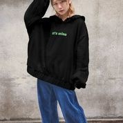 Food Hoodブラックパーカー