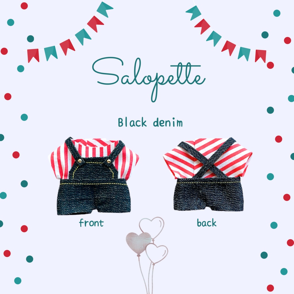 サロペット&Tシャツ