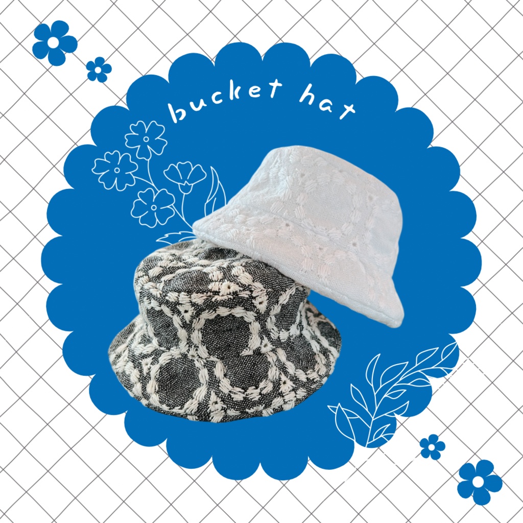 刺繍バケットハット