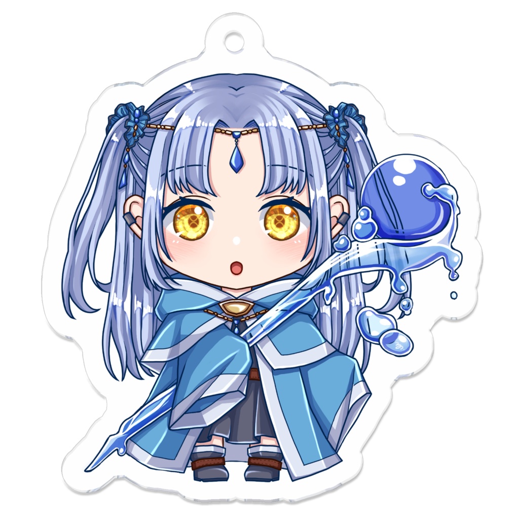 XRPG Quest Party 青い魔術師　アクリルキーホルダー