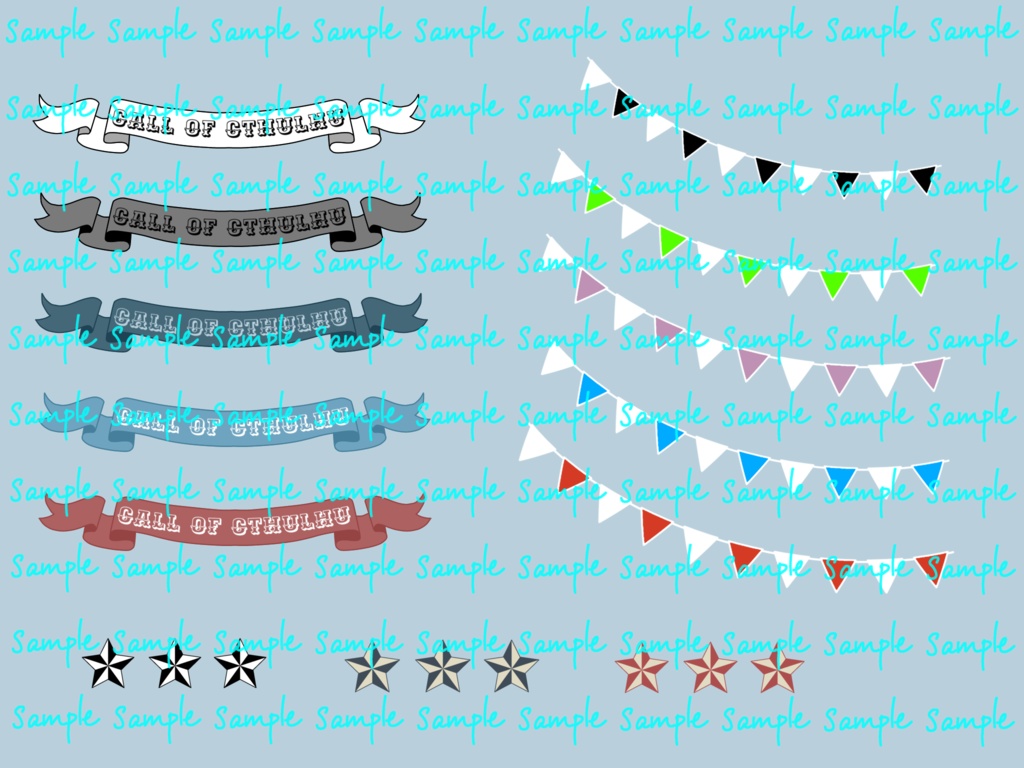 【有料/無料】サーカス風ココフォリア素材