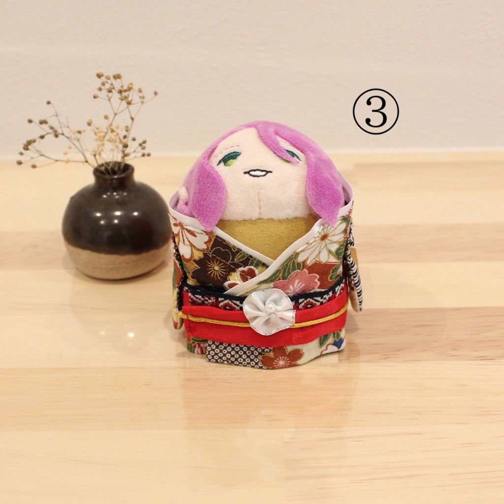 もちマス用着物 おめかし振袖 大 浴衣 おもち