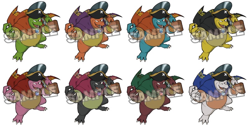 キングクルール アクリルキーホルダー(パイレーツキャノンVer.)