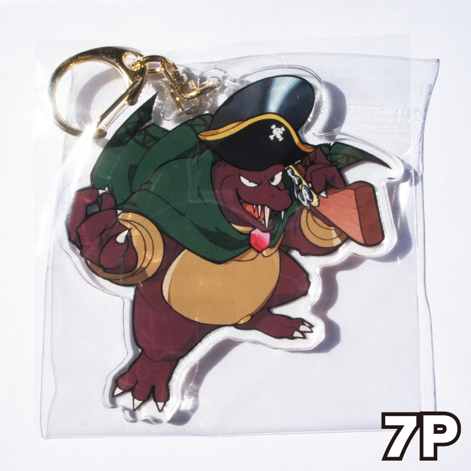 キングクルール アクリルキーホルダー(パイレーツキャノンVer.)