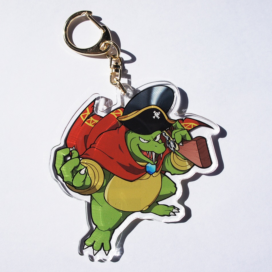 キングクルール アクリルキーホルダー(パイレーツキャノンVer.)