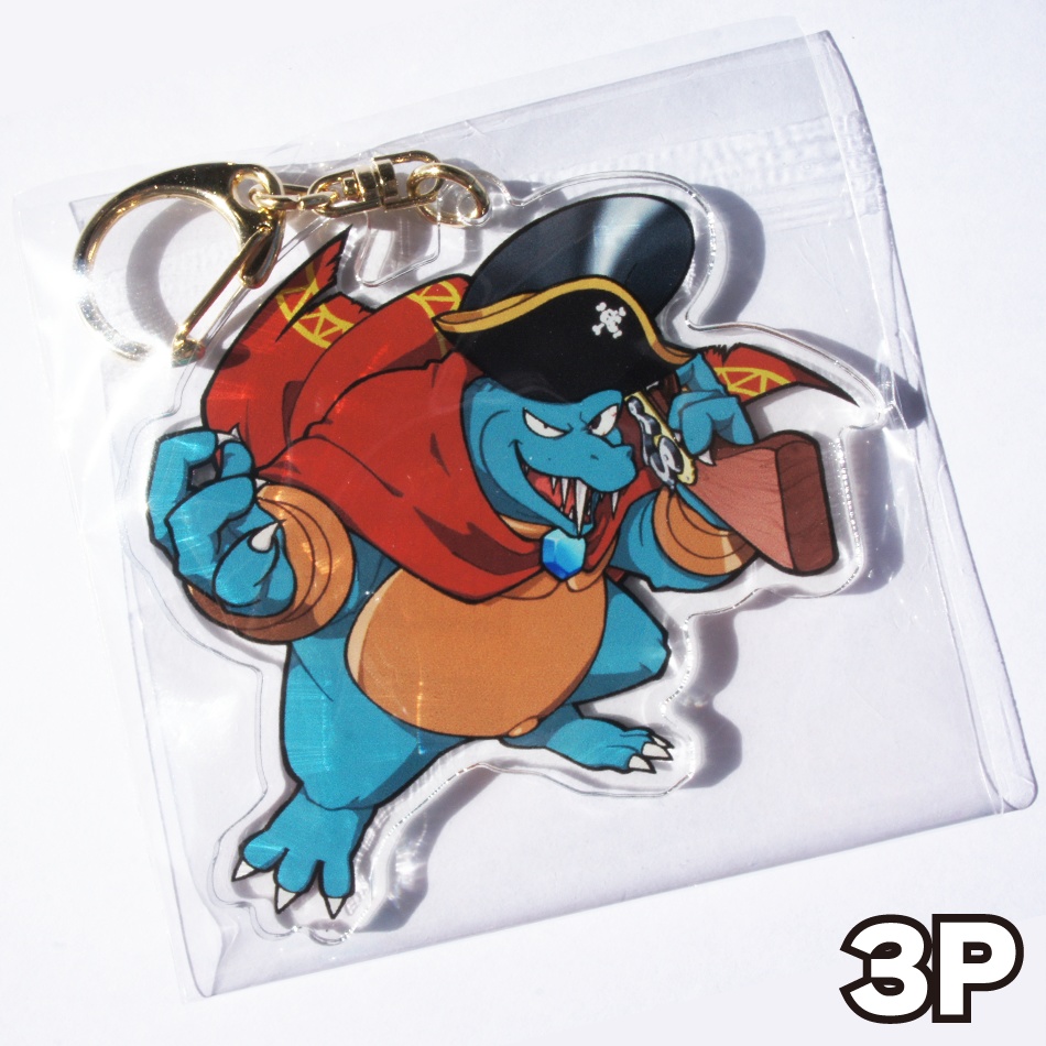 キングクルール アクリルキーホルダー(パイレーツキャノンVer.)