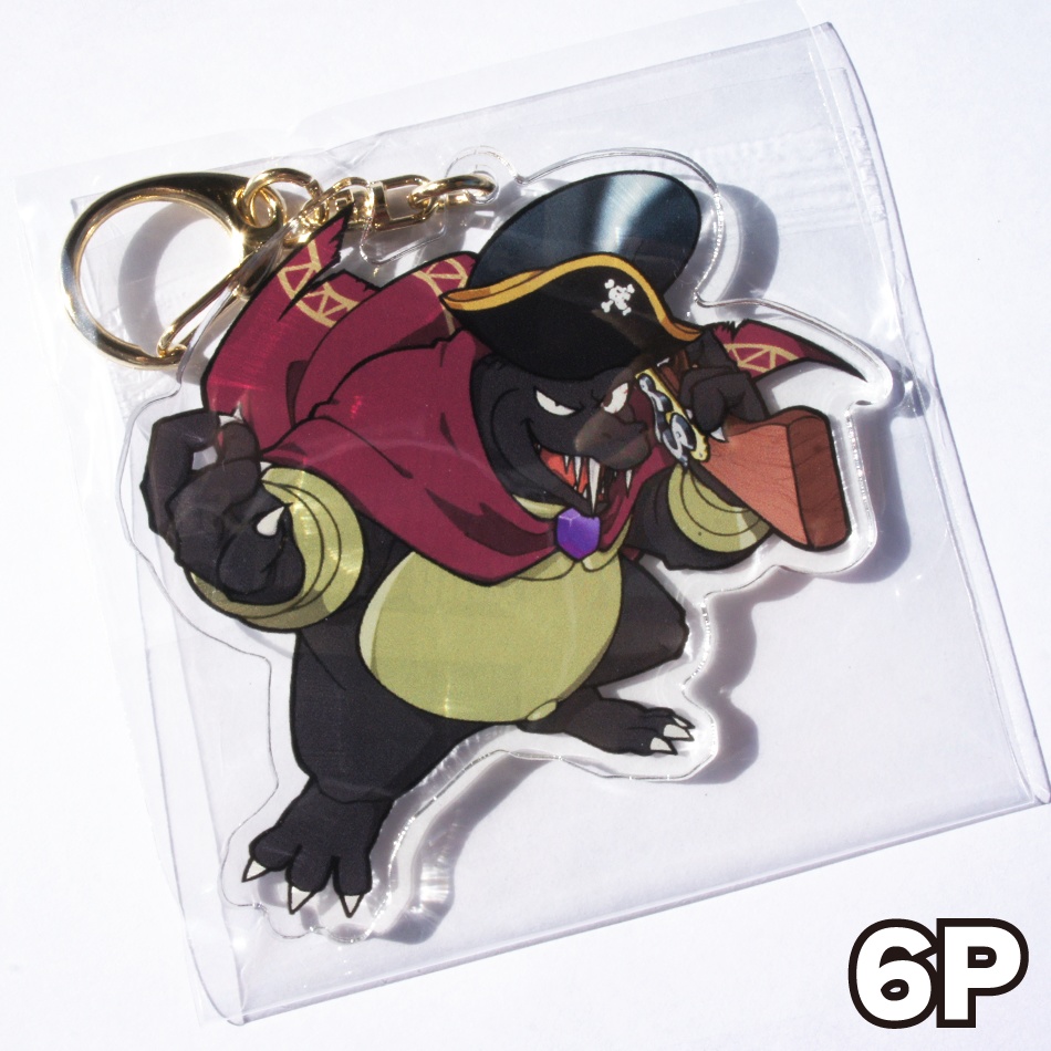 キングクルール アクリルキーホルダー(パイレーツキャノンVer.)