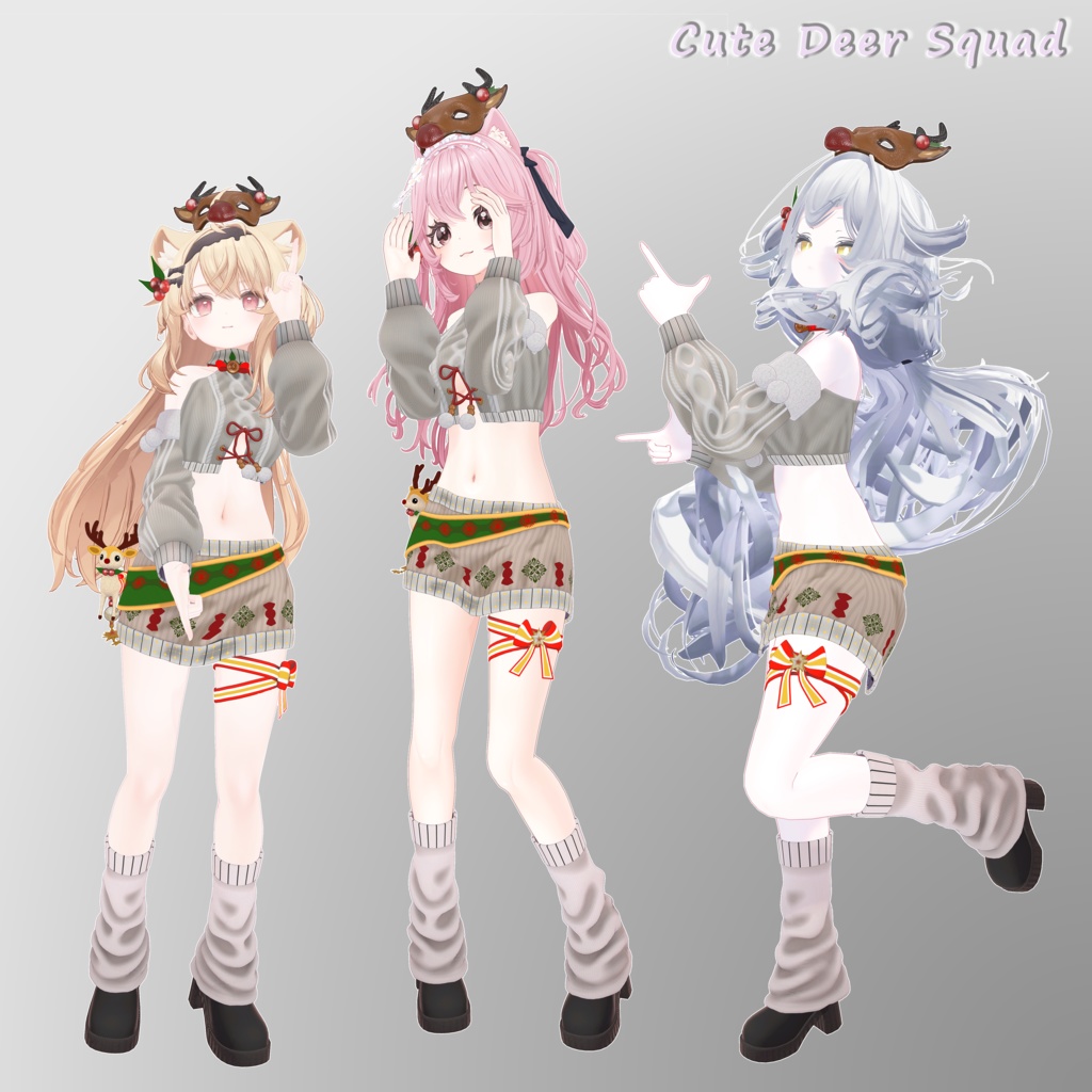 【18アバター対応】🦌Cute Deer Squad🦌