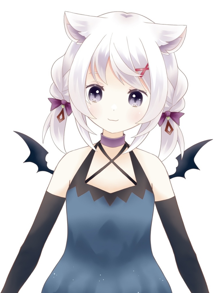 【汎用モデル】猫耳小悪魔な女の子【VTS対応】