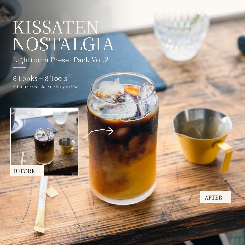 KISSATEN NOSTALGIA Vol.2｜Lightroom Preset Pack