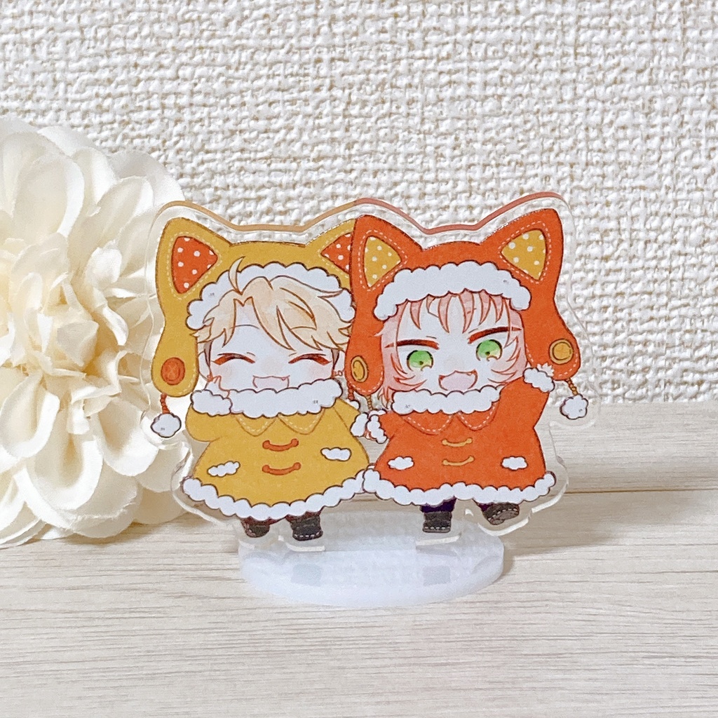 レオにゃんナルにゃんアクスタ（もこもこstyle）