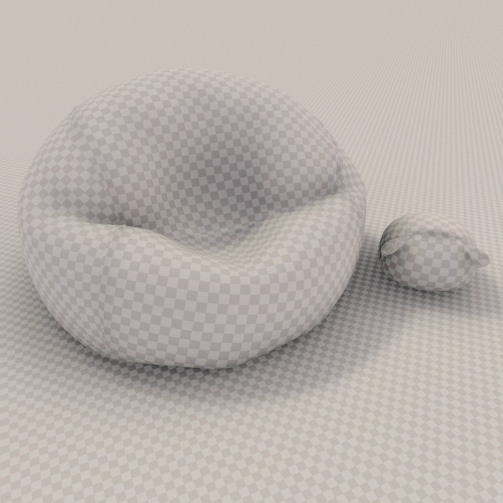 3Dモデル 懒人沙发/ラクなソファ