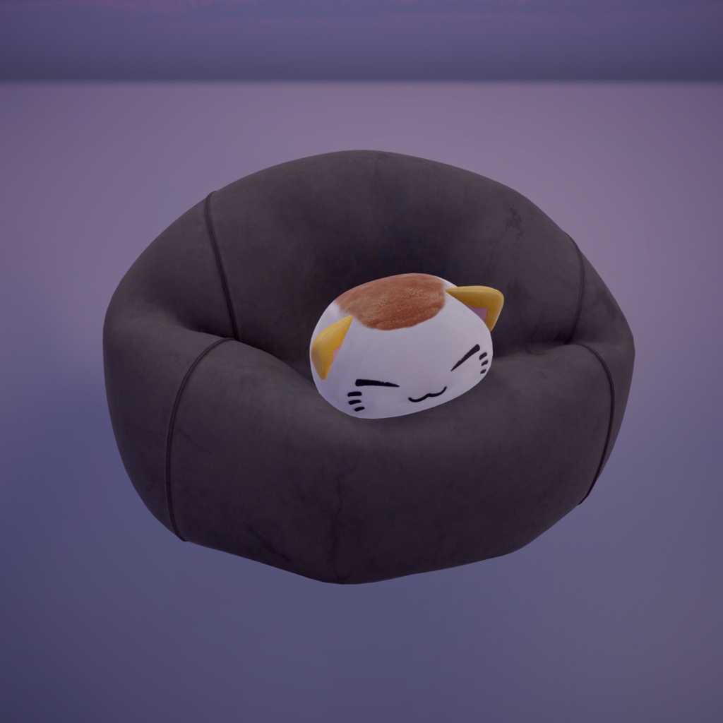 3Dモデル 懒人沙发/ラクなソファ