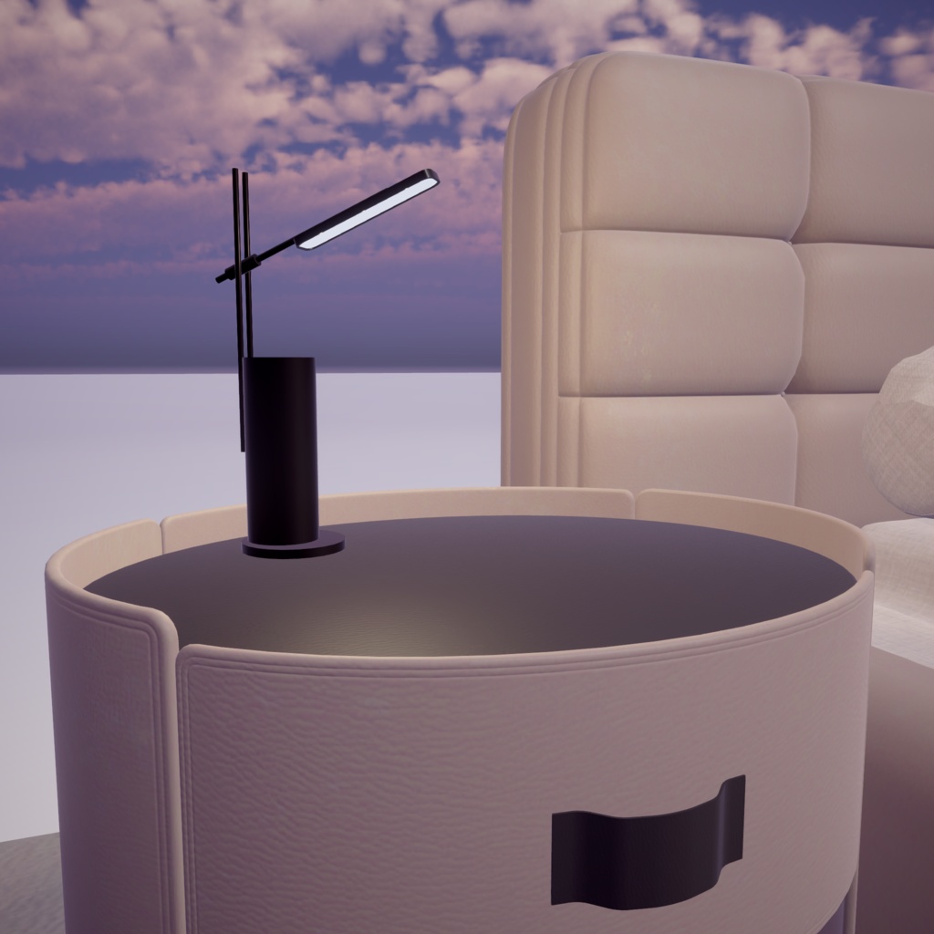 3Dモデル 双人床/ダブルベッド