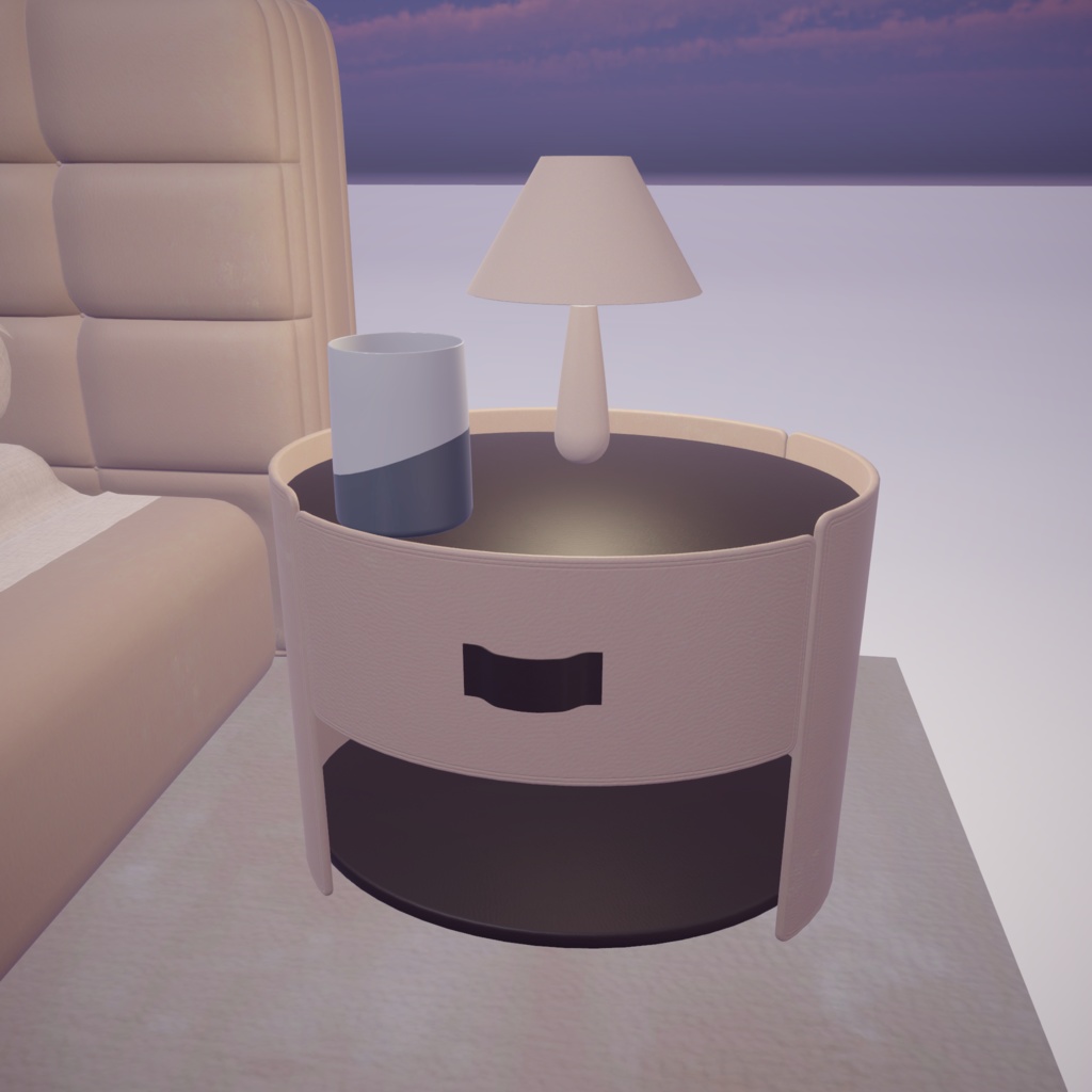 3Dモデル 双人床/ダブルベッド