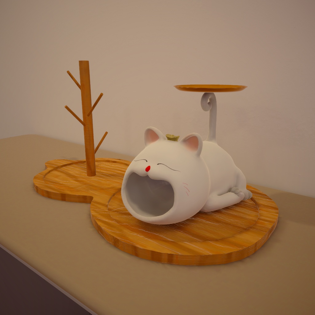 招财猫钥匙挂架/招き猫のキーフック