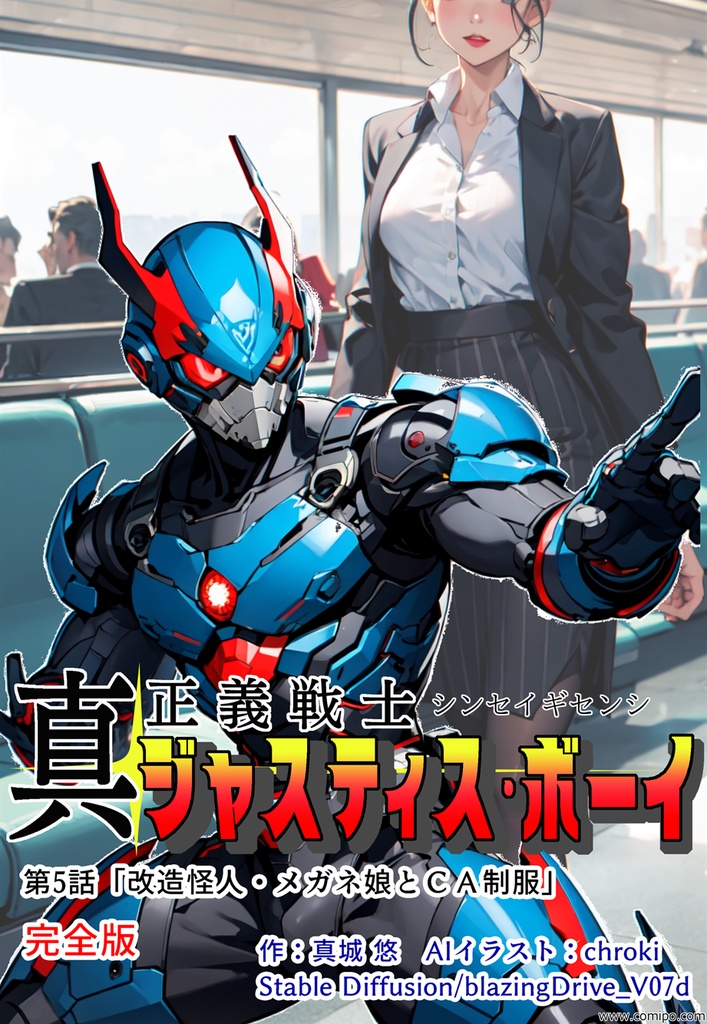 真・正義戦士ジャスティス・ボーイ 完全版 第5巻 「改造怪人・メガネ娘とCA制服」