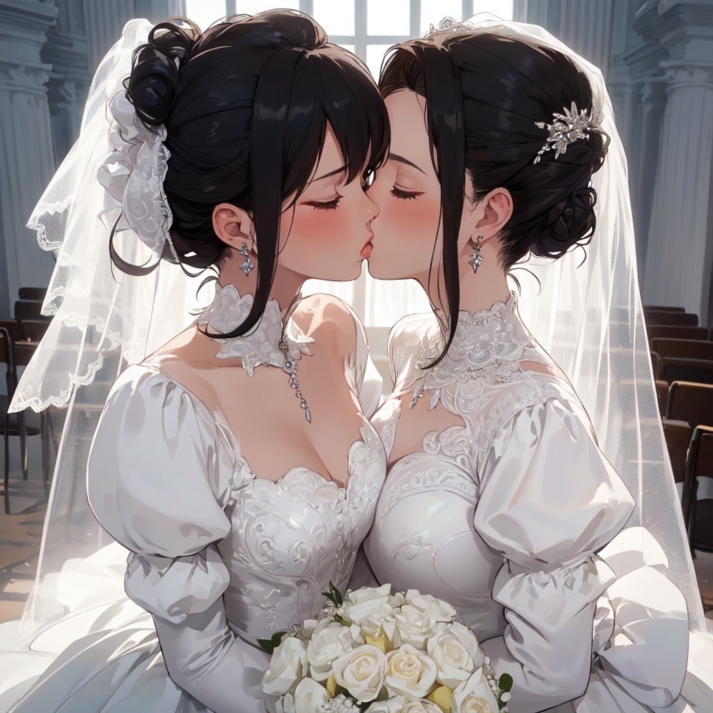 100円画集「ウェディング・ドレスパニック!新郎新婦にされた男たち、体験版+おまけ」