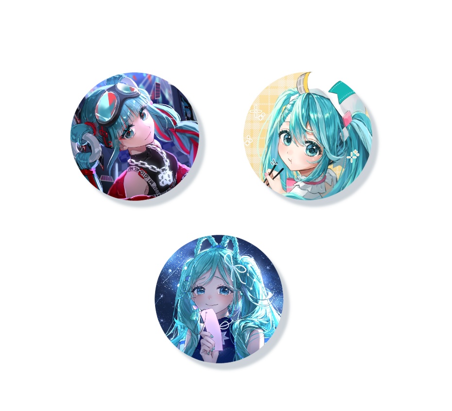 マジカルミライ缶バッジ全3種