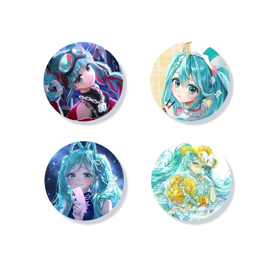 【再販+新規】マジカルミライ缶バッジ全4種