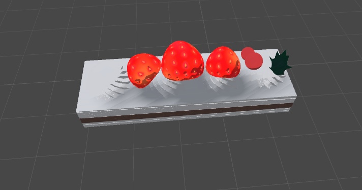 フェイクスイーツアクセサリー 苺のケーキ
