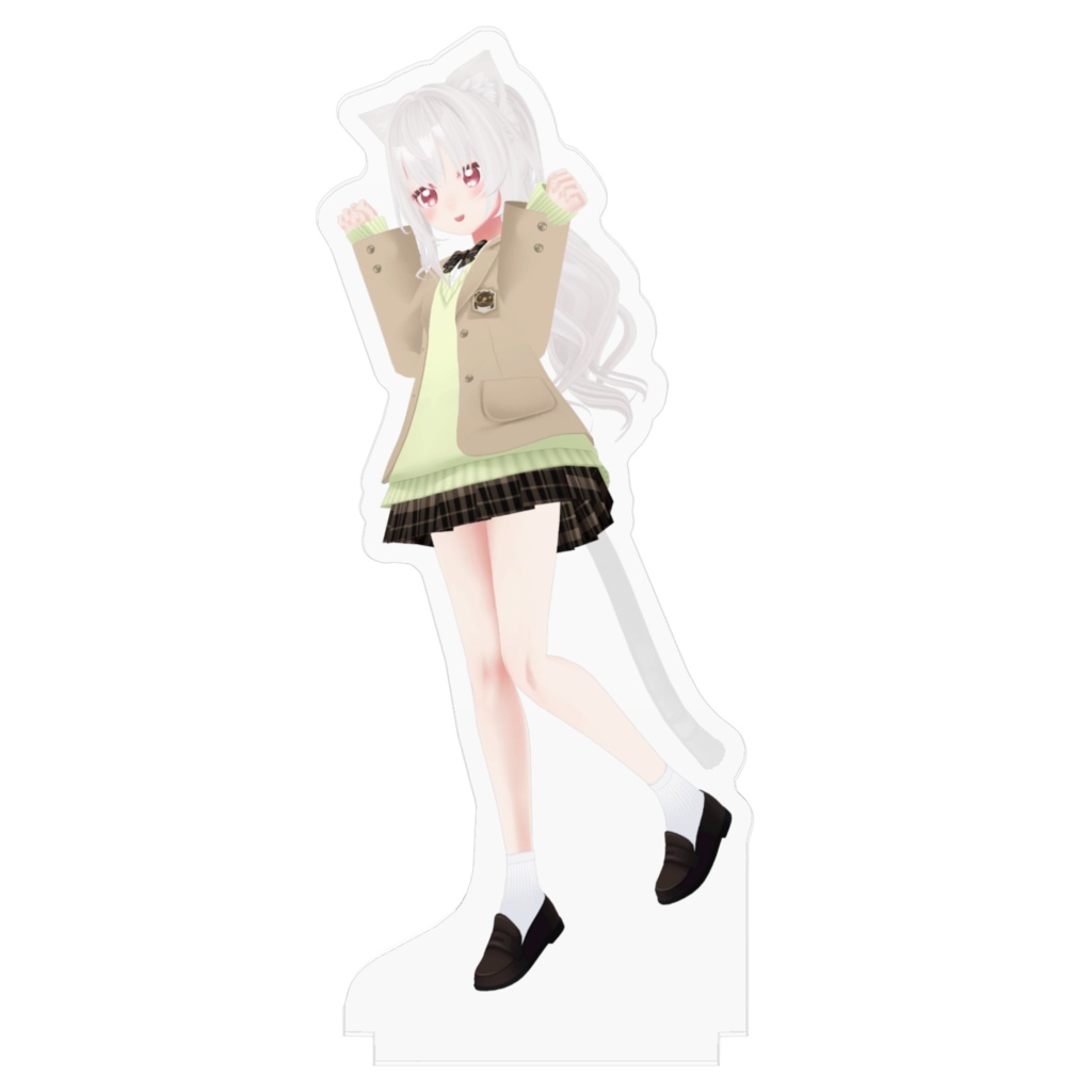 花絵さいアクリルフィギュア(制服Verポニーテール)