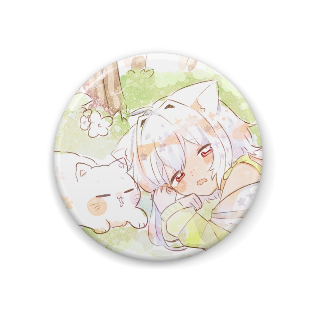 さいちゃん缶バッジ（こもれびえるふねこ）