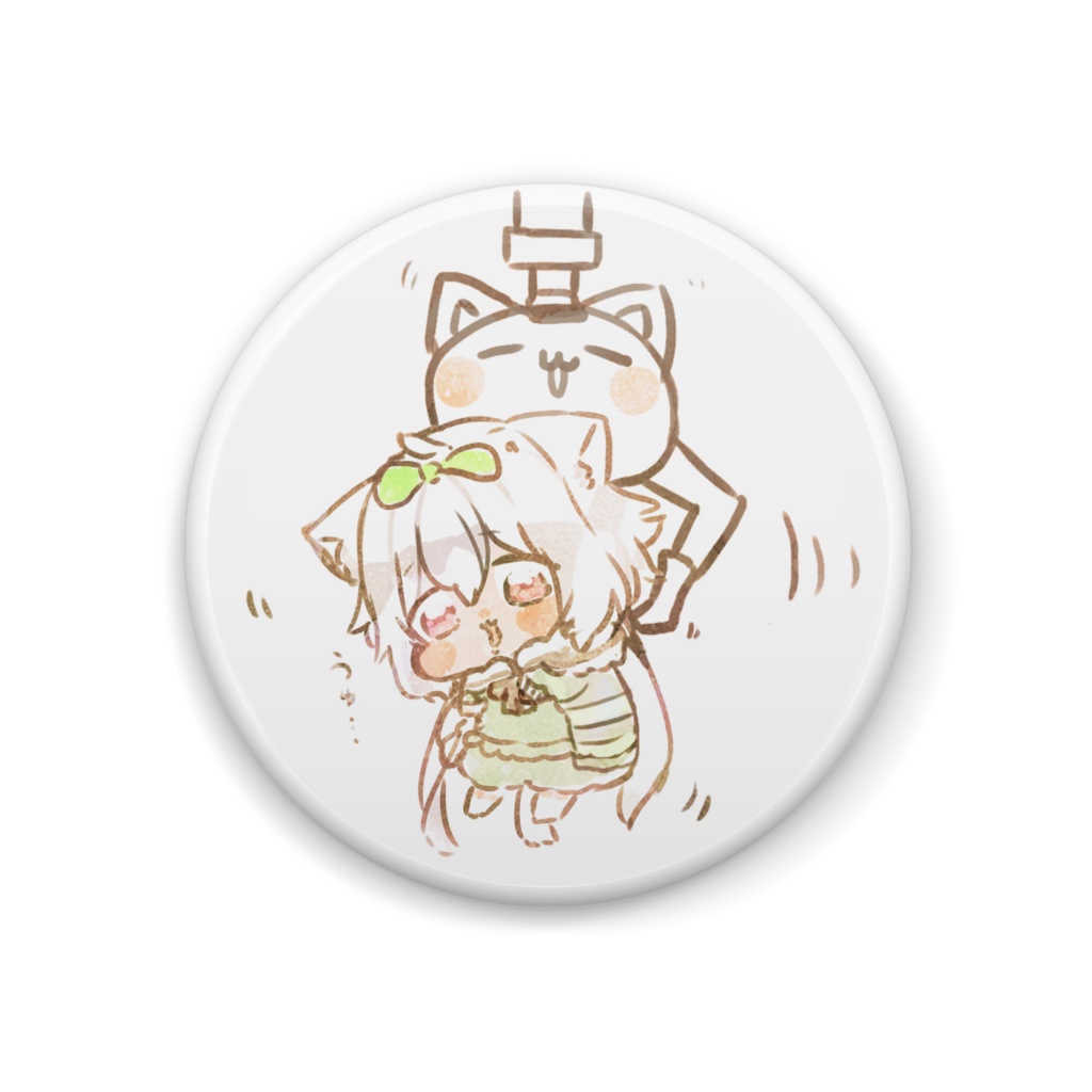 おちびさいちゃん缶バッジ(うぃ~ん)