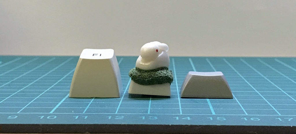 桜うさキーキャップ / Blossom rabbit