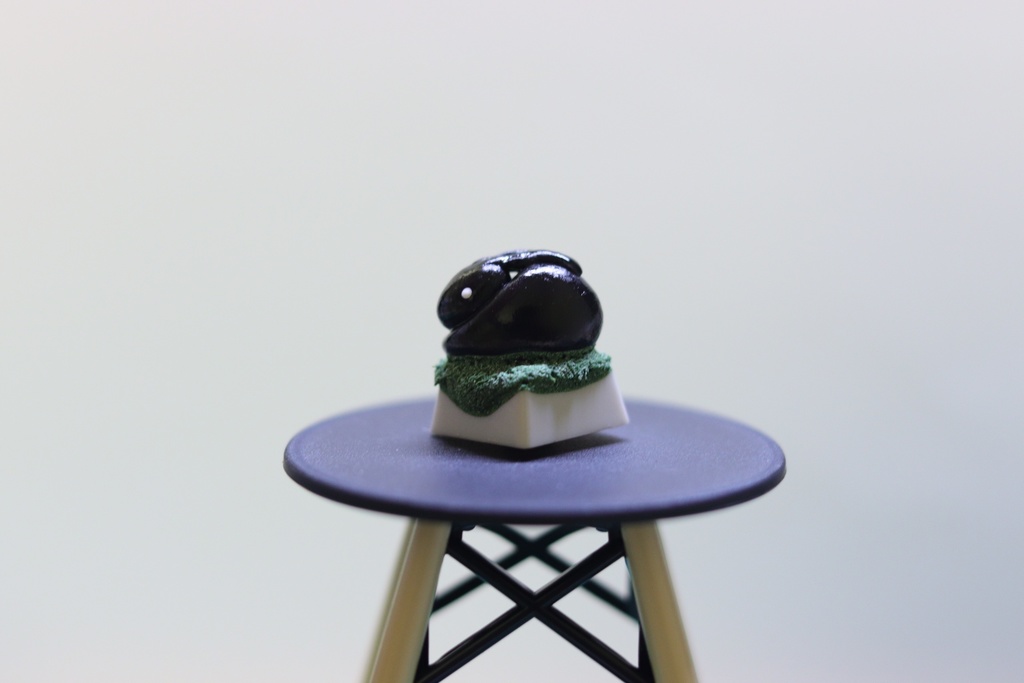 漆黒うさキーキャップ / Dark rabbit