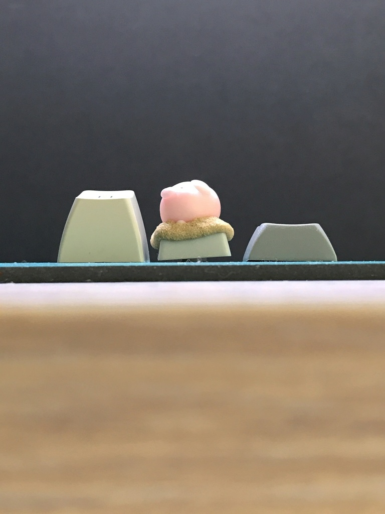 ぶたさんキーキャップ / Slacking pig