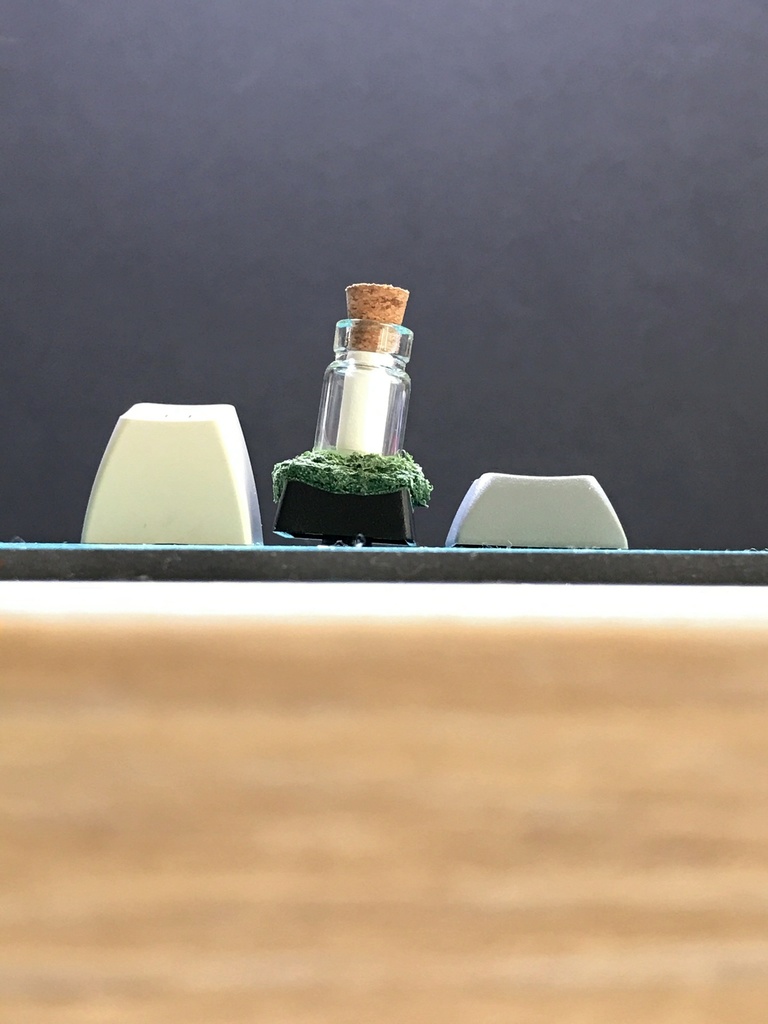 ボトルメール&レターツリーキーキャップ /  Message in a bottle & Letter tree