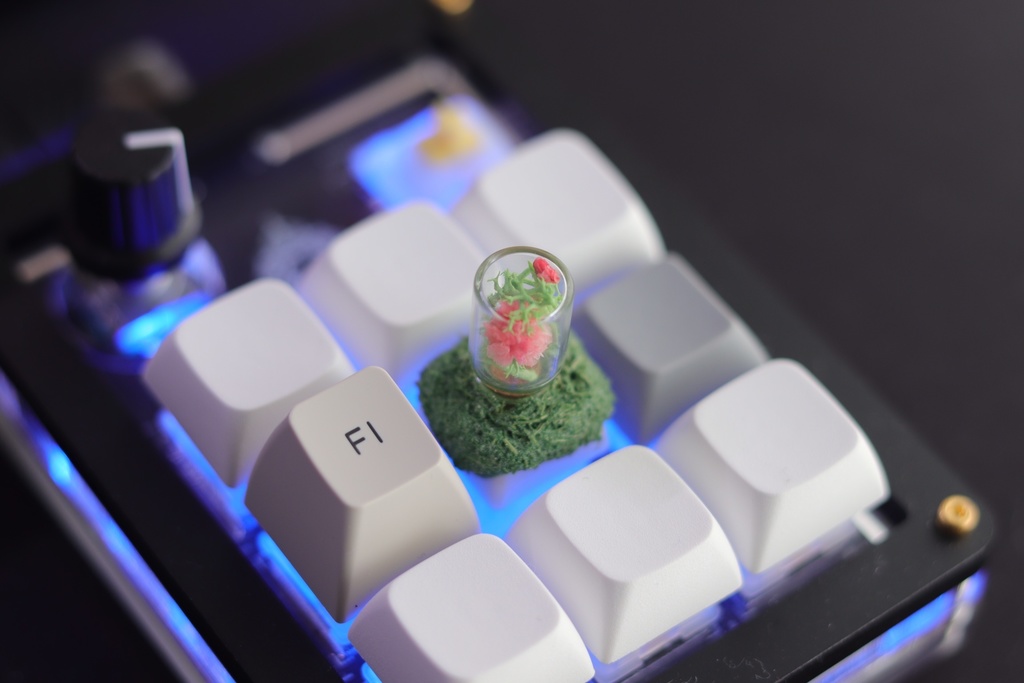 ガラスドームキーキャップ / Glass dome