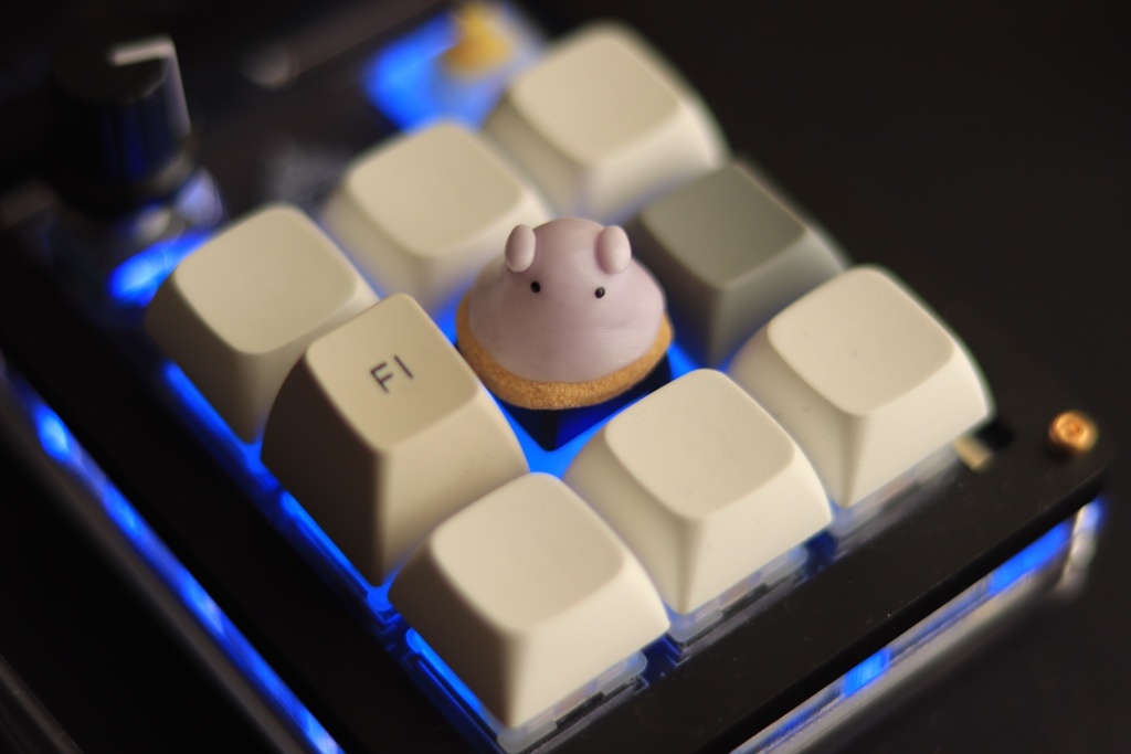 めんだこキーキャップ / Pancake devilfish