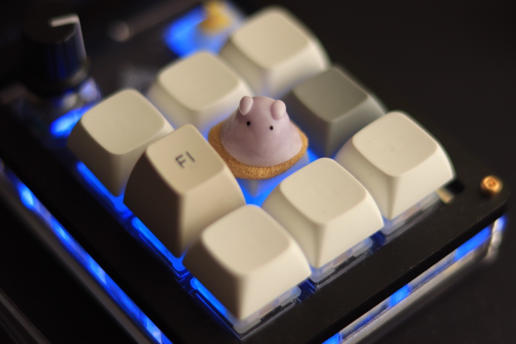 めんだこキーキャップ / Pancake devilfish